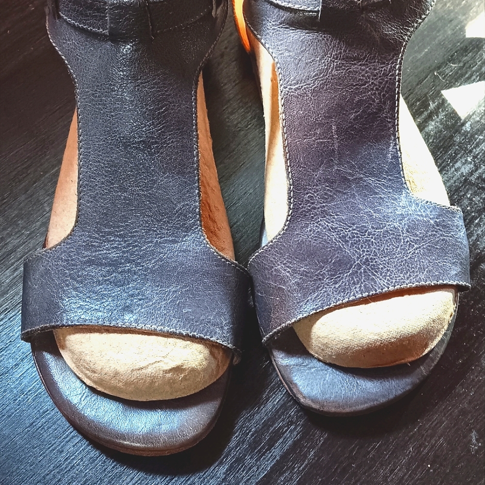 Bed Stu Sable Sandals in Grey Mason size 8.5